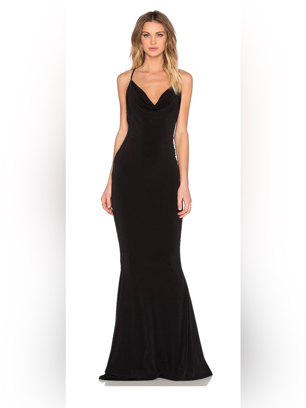 Nookie Black Cowl Neck Maxi Dress
